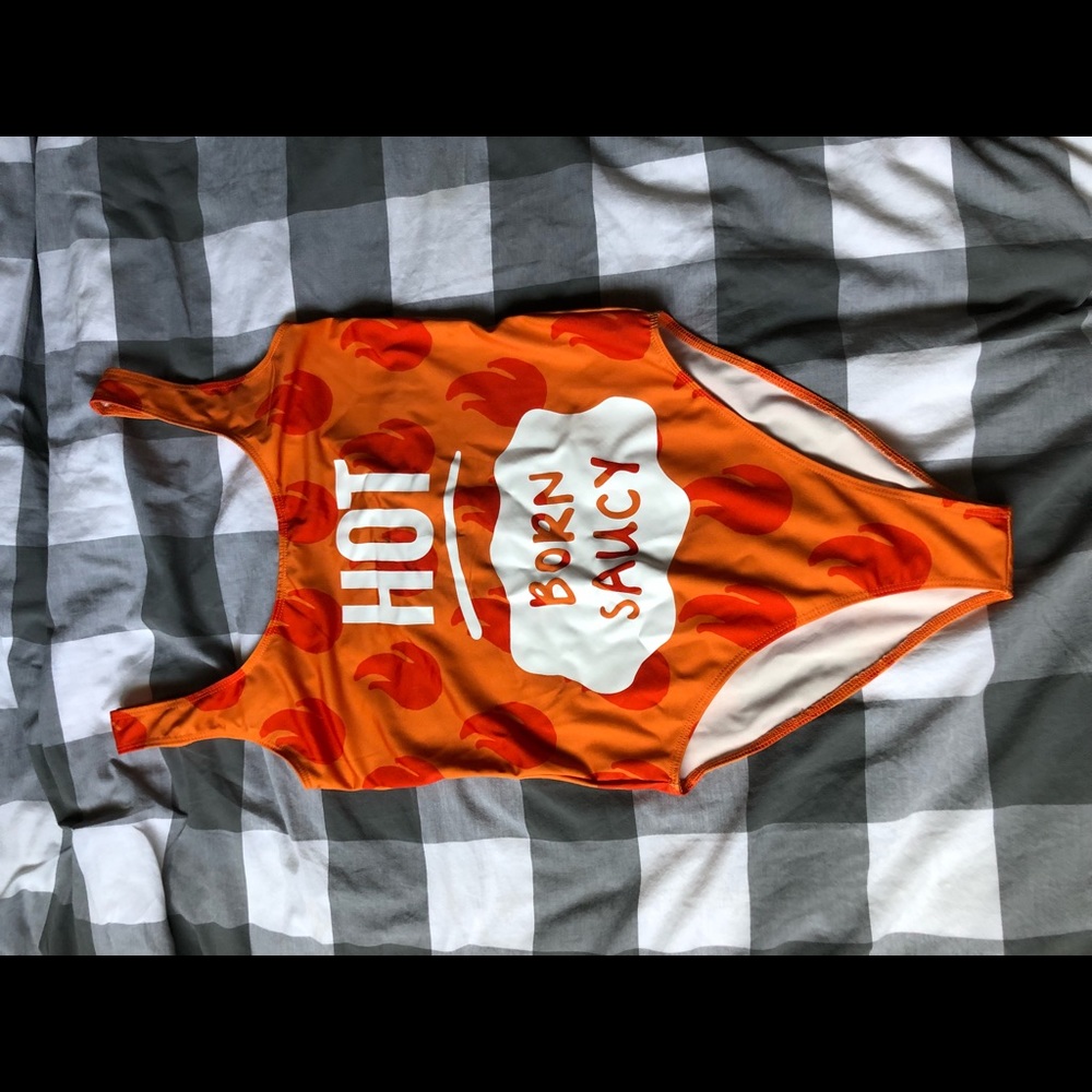 Forever 21 Taco Bell Hot Sauce Bathing Suit